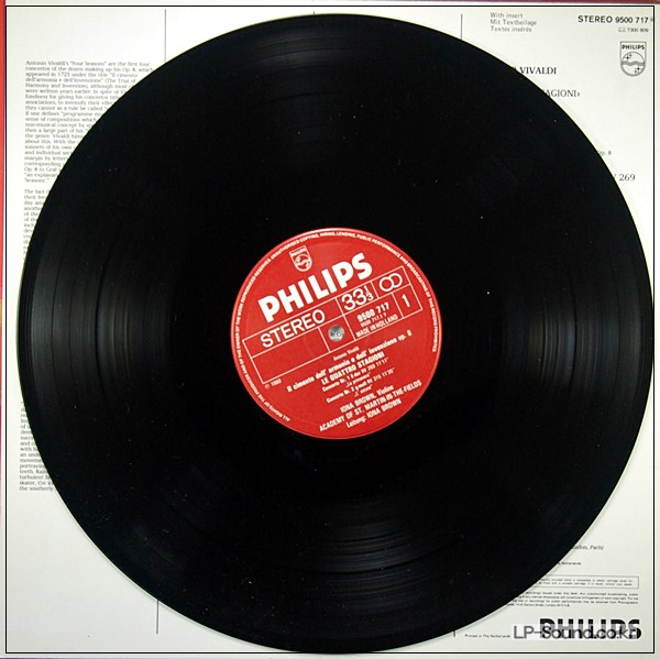 VIVALDI LE QUATTRO STAGIONI IONA BROWN PHILPS 9500 717