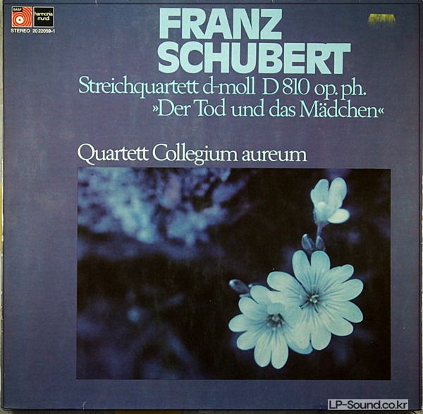 SCHUBERT/STREICHQUARTETT/QUARTETT COLLEGIUM AUREUM/BASF 2022059