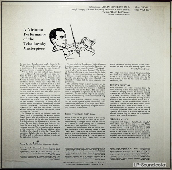 LALO SYMPHONIE ESPAGNOLE HENRYK SZERYNG  VICS 1037