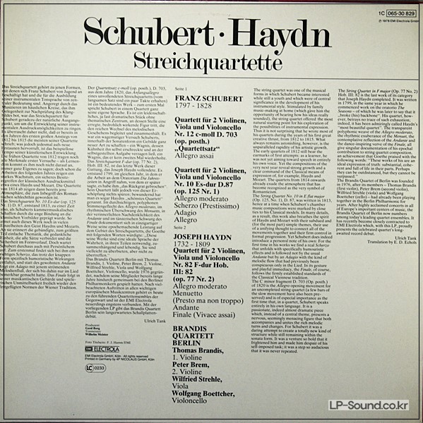 SCHUBERT* / HAYDN*, BRANDIS QUARTETT BERLIN* -   / STREICHQUARTETT NR.82