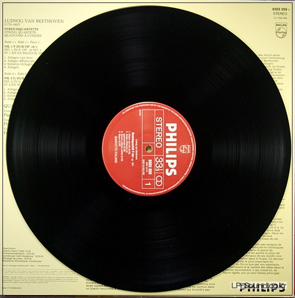 BEETHOVEN, QUARTETTO ITALIANO – PHILPS 6500 059