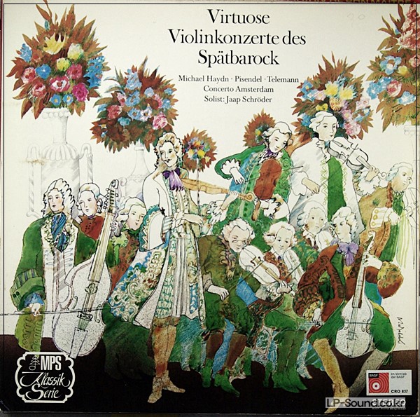 JAAP SCHRODER VIOLIN CONCERTOS HAYDN TELEMANN MPS BASF ED.1 STEREO CRO 837