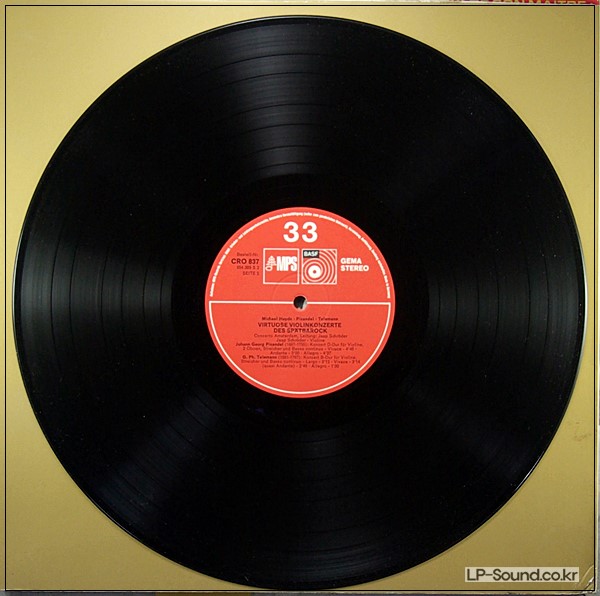 JAAP SCHRODER VIOLIN CONCERTOS HAYDN TELEMANN MPS BASF ED.1 STEREO CRO 837