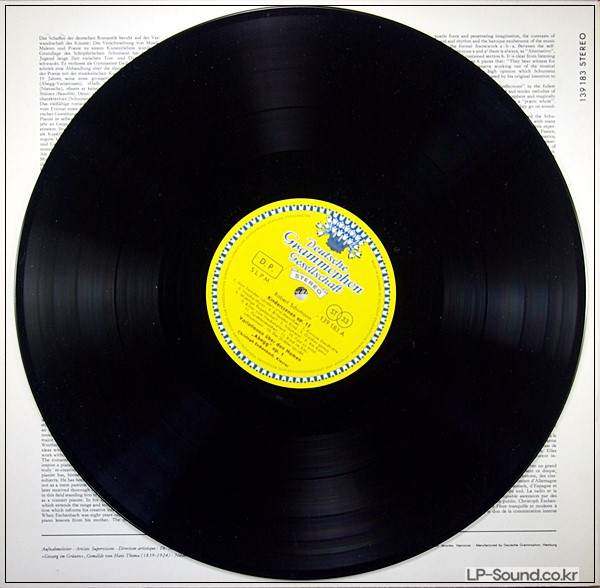 ESCHENBACH SCHUMANN SCENES FROM CHILDHOOD DGG STEREO TULIP SLPM 139183