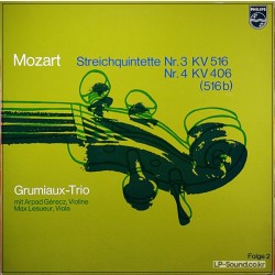 MOZART STREICHQUINTETTE NR. 3 & 4  PHILIPS  6500 820