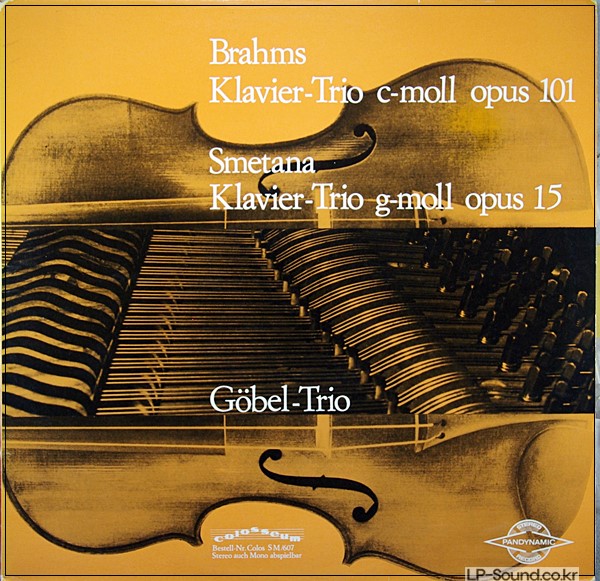 BRAHMS: PIANO TRIO GOBEL-TRIO  HORST IMPORT COLOSSEUM STEREO
