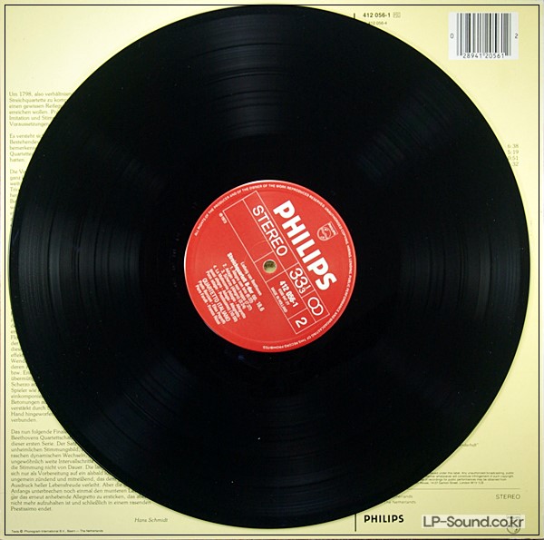 BEETHOVEN STRING QUARTETS QUARTETTO ITALIANO PHILIPS 412 056-1