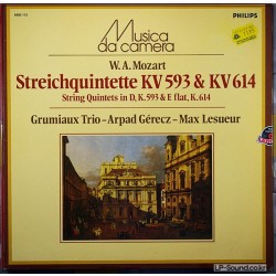 MOZART STRING QUINTETS / GRUMIAUX TRIO / ARPAD GERECZ / MAX LESUEUR  6503 112