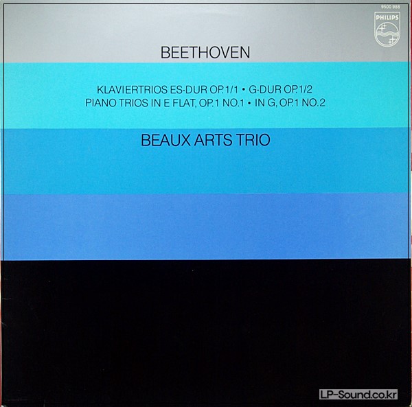 BEETHOVEN PIANO TRIOS OP. 1 NOS. 1 AND 2 (BEAUX ARTS TRIO) PHILIPS 9500 988