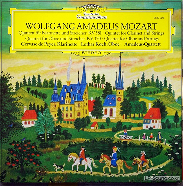 MOZART CLARINET QUINTETS AMADEUS QUARTET DG 2530 720