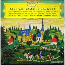 MOZART CLARINET QUINTETS AMADEUS QUARTET DG 2530 720