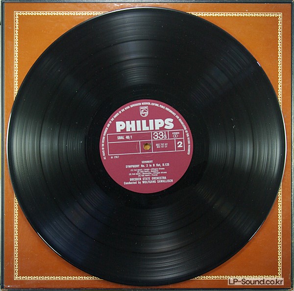 SCHUBERT COMPLETE SYMPHONIES SAWALLISCH 5LP PHILIPS S-C 71 AX 500 STEREO