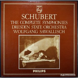 SCHUBERT COMPLETE SYMPHONIES SAWALLISCH 5LP PHILIPS S-C 71 AX 500 STEREO