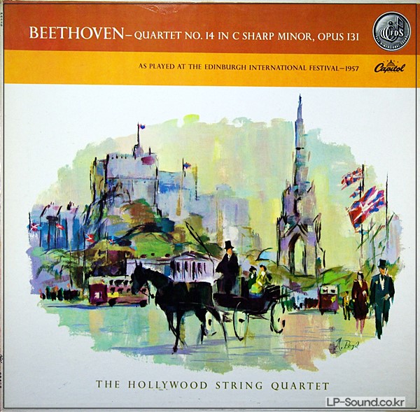 BEETHOVEN NO 14 HOLLYWOOD STRING QUARTET CAPITOL P 8425
