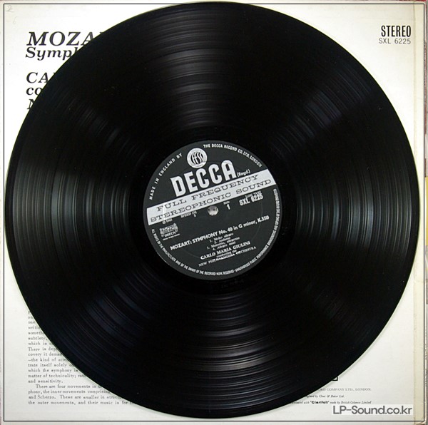 MOZART: SYMPHONY NO. 40 & 41 - GIULINI DECCA SXL 6225
