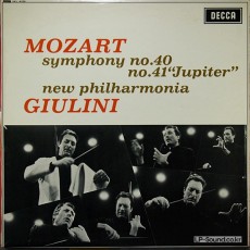 MOZART: SYMPHONY NO. 40 & 41 - GIULINI DECCA SXL 6225