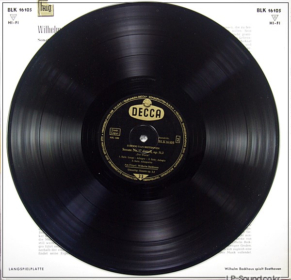 BEERTOVEN SONATE NR. 3, C-DUR, OP. 2, 3 / SONATE NR. 17 D-MOLL, OP. 31, 2 