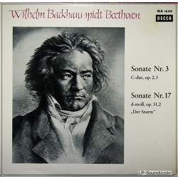 BEERTOVEN SONATE NR. 3, C-DUR, OP. 2, 3 / SONATE NR. 17 D-MOLL, OP. 31, 2 