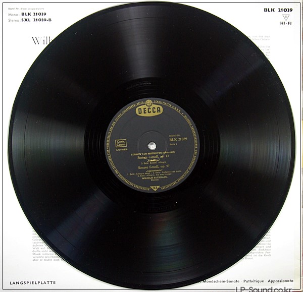 BEETHOVEN NO 14/8 /23 BACKHAUS  BLK 21039