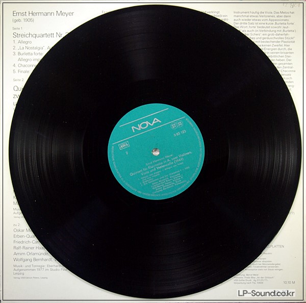 ERNST HERMANN MEYER  QUARTETT NOVA 8 85 125