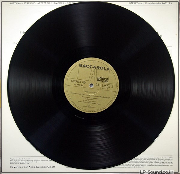 DVORAK -DAS DROLC-QUARTETT*–STREICHQUARTETT NR.1 