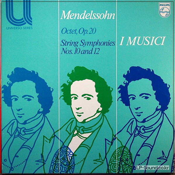 MENDELSSOHN OCTET OP. 20 / STRING SYMPHONIES NOS. 10 & 12  PHILPS 6580 103