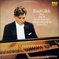 SHOSTAKOVICH SONATA BACH SUITE EMIL GILELS PIANO RCA LSB 4079
