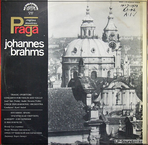 BRAHMS - TRAGIC OVERTURE, CONCERTO - SUK, NAVARRA, ANČERL - SUPRAPHON 50573