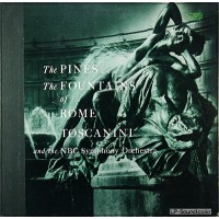 PINES FOUNTAINS OF ROME TOSCANINI, NBC SYMPH ORCH LP HARD BOUND BOOK