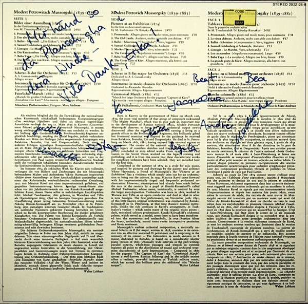 MODEST MUSSORGSKY - MüNCHNER PHILHARMONIKER - BILDER EINER AUSSTE  MARC ANDREAE