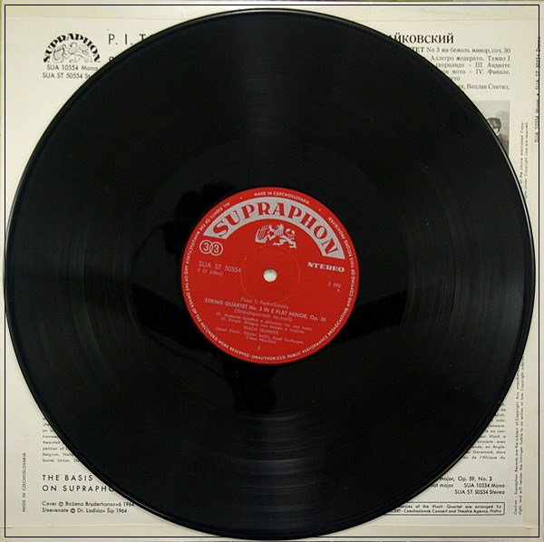 TCHAIKOVSKY STRING QUARTET VLACH QUARTET SUPRAPHON  SUA ST 50554