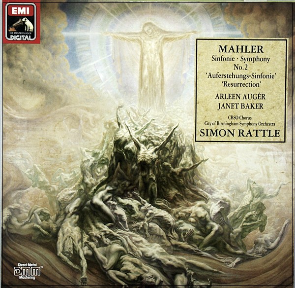 MAHLER SYMPHONY No.2 SIMON RATTLE 1987 HMV EX 27 0598 3