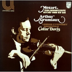 MOZART: VIOLIN CONCERTOS K.207 & K.218 / GRUMIAUX / DAVIS / PHILIPS  6580 009