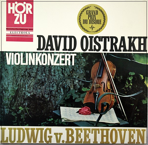 BEETHOVEN VIOLIN CONCERTO OISTRAKH CLUYTENS ELECTROLA HÖRZU LP SHZE 143