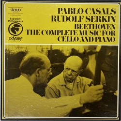 BEETHOVEN -COMPLETE CELLO & PIANO PABLO CASALS /SERKIN 3 X LP BOX SET