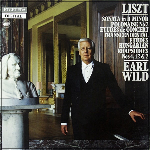 LISZT  SONATA ETUDES EARL WILD ETCEERA DIGITAL  2LP