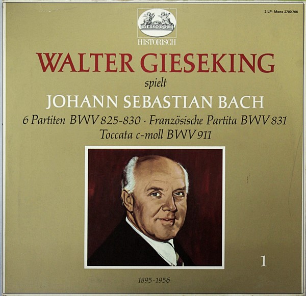 BACH WELL TEMPERED KLAVIER WALTER GIESEKING ORIG HELIODOR 2LP