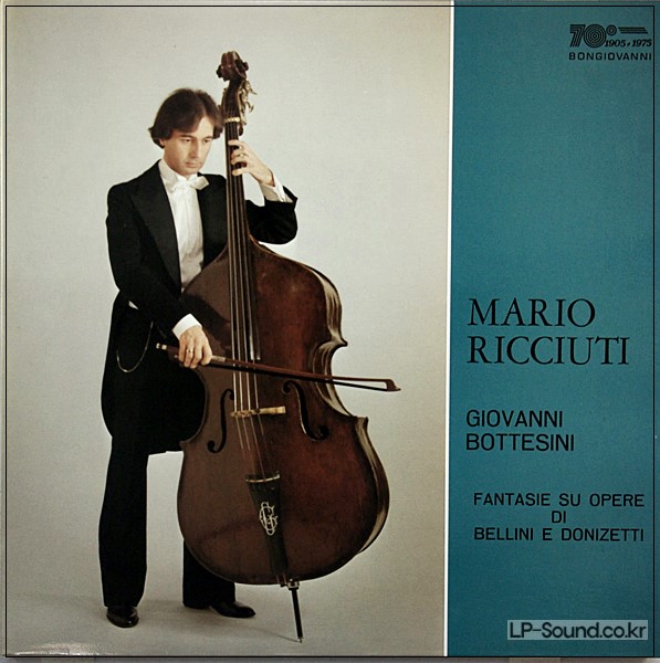 MARIO RICCIUTI LP BOTTESINI LUIGI ZANARDI FANTASIE SU OPERE DI BELLINI