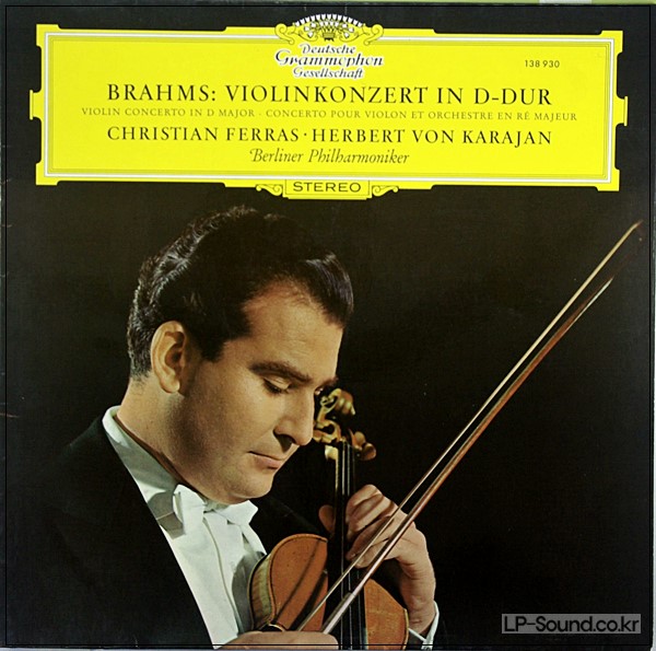 BRAHMS VIOLIN CONCERTO FERRAS KARAJAN 138 930