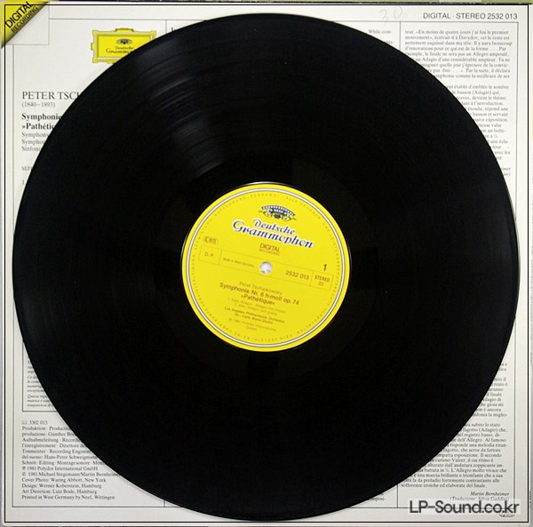 TCHAIKOWSKY SYMPHONIE NO 6 PATHETIQUE  GIULINI  DG2532 013