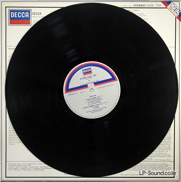 CHARLES DUTOIT - RESPIGHI PINES OF ROME FOUNTAINS LONDON DIGITAL