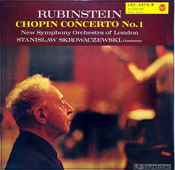 CHOPIN PIANO CTO #1 RUBINSTEIN SKROWACZEWSKI  LSBC  2575 B