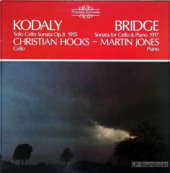CHRISTIAN HOCKS CELLO RECITAL KODALY BRIDGE M JONES NIMBUS