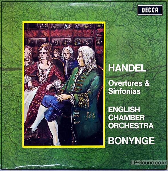 HANDEL OVERTURES  BONYNGE & SINFONIAS / DECCA SXL 6360