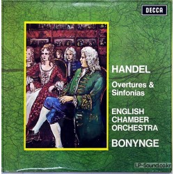 HANDEL OVERTURES  BONYNGE & SINFONIAS / DECCA SXL 6360