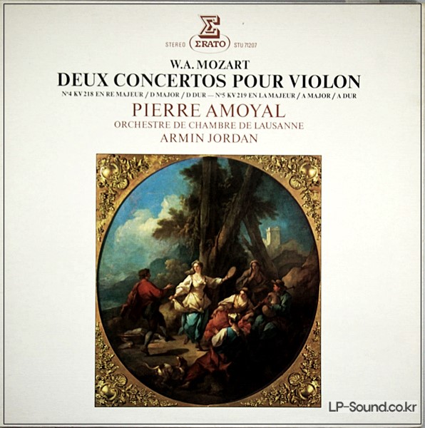 MOZART VIOLIN CONCERTOS #4 & 5PIERRE AMOYAL VIOLIN  ERATO