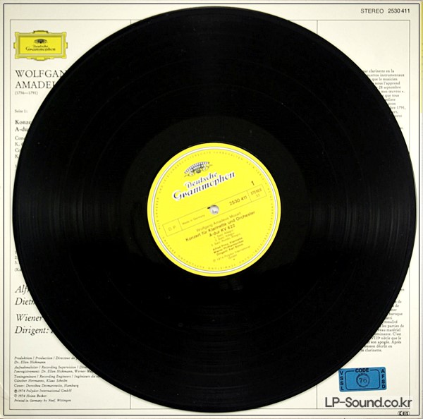 MOZART - CLARINET & BASSOON CONCERTOS PRINZ / ZEMAN  DG 2530 411