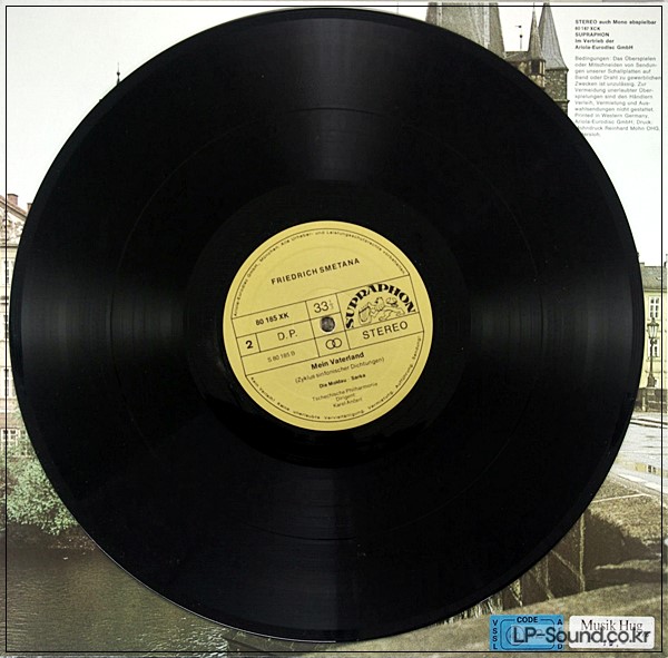 SMETANA MA VLAST  KAREL ANCERL  SUPRAPHON 80 187  2 LP