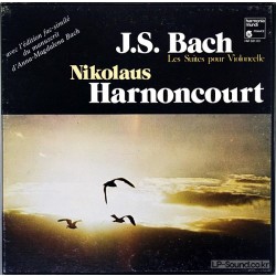 BACH / SUITES POUR VIOLONCELLE / N.HARNONCOURT  HM381-3 3LP BOX