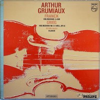 FRANCK GRIEG VIOLIN SON. GRUMIAUX  PHILIPS  835 342 LY  SIGN